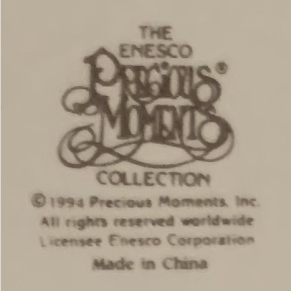 Precious Moments Love Is Kind Plaque / Ornament Blue and White - Picture 6 of 8